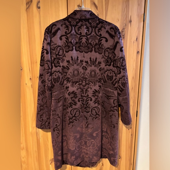 Giacca Gallery burgundy Jacquard coat - Picture 4 of 7